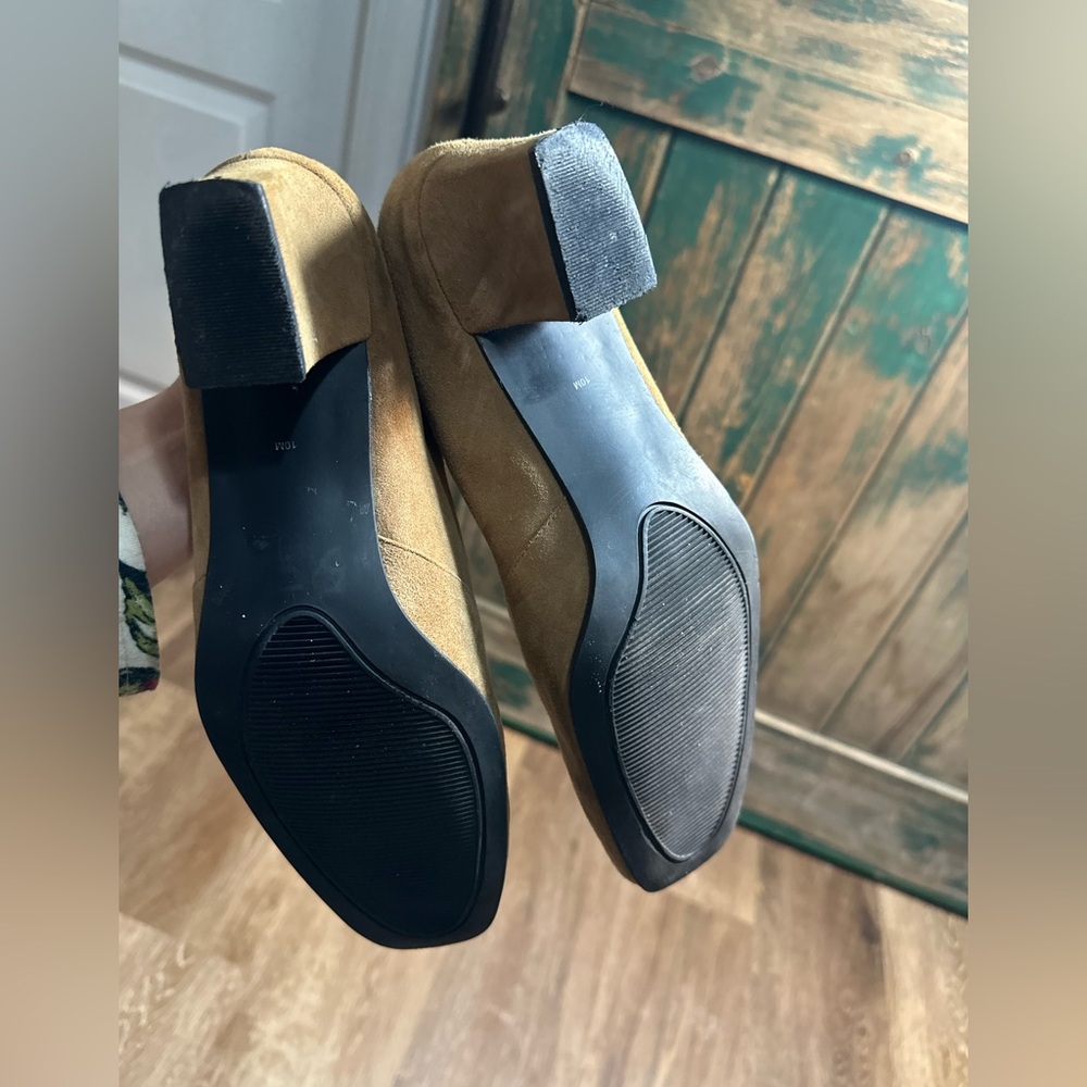 Karen Scott Riley Soft taupe Suede Academia Career Block Heel
Loafers women sz10 - Picture 10 of 12